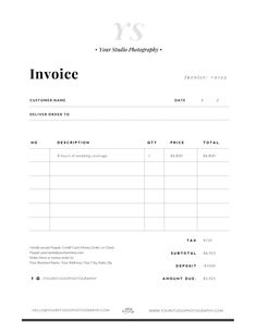 an invoice form is shown with two lines on the front and back of it