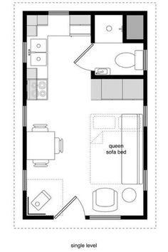 the floor plan for a small apartment