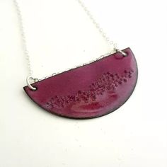 Pink Half Moon Pendent