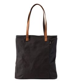 A classic market tote for errands or every day, in lightweight yet rugged canvas. We designed it with innovative leather handles so it's 100% machine washable. 60% recycled cotton, 40% cotton. Leather handles with grosgrain ribbon backing. Washed canvas fabric. Machine wash cold separately, no agitator, line dry. Single main compartment. One zippered pocket inside. Easy to carry by hand or over your shoulder. Entirely machine washable, so you can use it daily without worry. Imported. | Leather-H Canvas Leather Tote, Market Tote, Work Bag, Tote Bag Leather, Travel Tote, Bags Travel, Nice Leather, Leather Handles, Everyday Bag