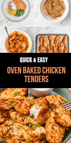 oven baked chicken tenders are the best way to cook them