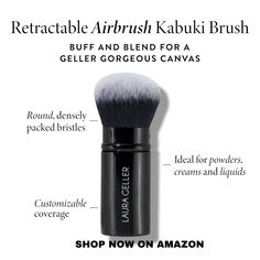 LAURA GELLER NEW YORK Retractable Airbrush Kabuki Brush for All Face Makeup & Foundation for Liquid, Cream and Powder Face Makeup With Aluminum Handle
Amazon Affiliate