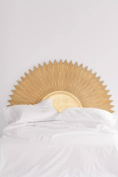 Deco Sun Headboard | Urban Outfitters Sun Headboard, Diy Headboard, Boutique Interior, Wood Bedroom, Humble Abode, Casas De Ensueño, Boho Bedroom, New Bedroom, Headboards