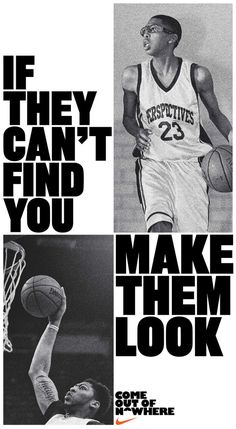 an advertisement for the basketball team that is making them look like they can't find you