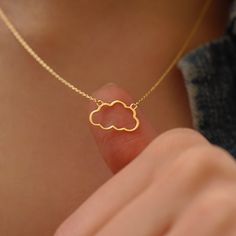 Introducing the 14K Solid Gold Cloud Necklace, a celestial marvel that will captivate the heart of any beholder. It is an exquisite choice for anniversaries, graduations, or any significant milestone, symbolizing hope, dreams, and limitless possibilities. PRODUCT DETAILS • Material: 14K Solid Gold • Necklace Length: 18 inches• Adjustable Length Unique Necklaces Silver, Yellow Gold Clavicle Chain Necklace For Birthday, Location Names, Cloud Jewelry, Cloud Necklace, Cloud Pendant, Pretty Jewelry Necklaces, Celestial Necklace, 16th Birthday Gifts