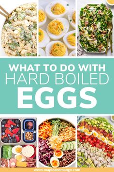 what to do with hard boiled eggs in the kitchen and on the table for lunch