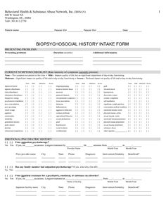 Counseling Forms, Mental Health Assessment, Free Mental Health, Intake Form, Health Assessment, Clinical Social Work, Emdr Therapy, School Social Work, Mental Health Counseling