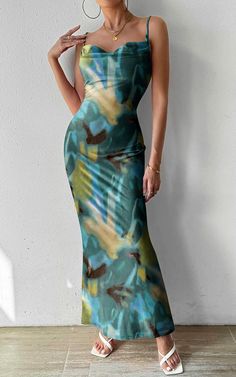 2024 Print Sleeveless Sexy Midi Dress Spring Women Fashion Streetwear Casual Party Outfits Summer Long Dress Y2k, Party Outfits Summer, Casual Party Outfits, Casual Party Outfit, Summer Party Outfit, Casual Sundress, Summer Beach Vacation, Dress Y2k, Bodycon Maxi Dresses