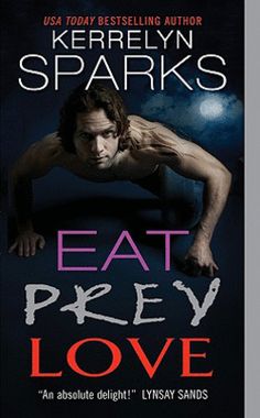 the book eat prey love by keralyn sparks is shown in black and red