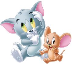 an image of a cartoon cat and mouse