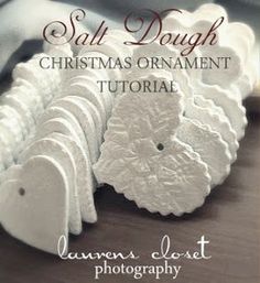 the cover of salt dough christmas ornament