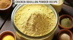 chicken bouilon powder recipe in a glass jar