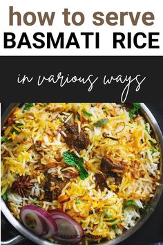 A bowl of cooked biryani with basmati rice, showcasing its long, slender grains and fragrant aroma. Probiotic Foods, Cooking Skills, Basmati Rice, Rice Cakes, Rice Recipes, Probiotics, Say Hello