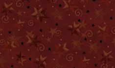 a red background with stars and swirls