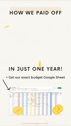 an advertisement for google's new advertiser, how we paid off in just one year