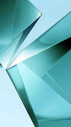 an abstract image of blue glass against a light blue sky