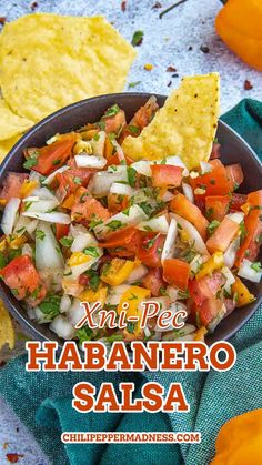 Habanero Salsa served with chips on the side. Spicy Buffalo Chicken Dip, Habanero Salsa, Best Dip Recipes