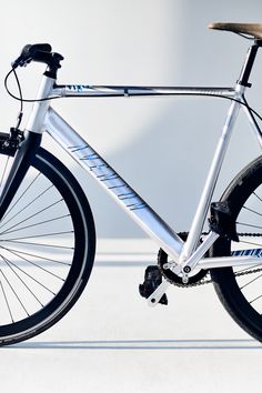 a close up of a bike on a white background with no people around it,