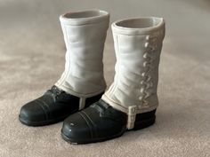 Military boots for 12" Action Figures such as GI Joe, 21st Century Toys, and Formative International. Green & cream, flexible, soft plastic mid-calf boots. Some paint rubs. VGUC. see pics. Plastic Boots, Military Boots, Soft Plastic, Calf Boots, Green Cream, Gi Joe, Mid Calf Boots, 21st Century, Mid Calf