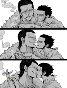 Crocodile X Mihawk, Monkey D Dragon, Deal With The Devil, One Piece Anime, Anime Boy