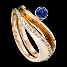 Covet and Grace sapphire rings by Adam Neeley.