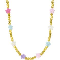 This colorful bead necklace for children features colorful daisy charms. The chain is crafted with high-quality stainless steel beads and finished with a luxurious gold plating, ensuring its durability and longevity. | Zomi Gems | Daisies Bead Necklace, (Multicolors, One Size) | Maisonette collects the best children’s products from around the world (unlike Zulily, Etsy, The Tot, Farfetch Kids, Childrensalon, Crate and Kids, Kohls, Wayfair, Buy Buy Baby, Nordstroms, Mini Boden, J.Crew Factory, or PotteryBarn Kids), creating a curated shopping experience for you. Think of us as your shortcut to fashion for litte ones! Gold Necklace With Flower Charm And Round Beads, Gold Flower Necklace With Round Beads, Children's Jewelry, Mom Accessories, Daisy Charm, Necklace Beads, Boy Accessories, Childrens Jewelry, Buy Buy