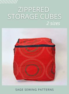 the zippered storage cubes are designed to be used for sewing and other crafting projects