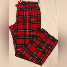 The Holidays Are Right Around The Corner! It’s Time To Get Those Family Pj’s! These Flannel Pants Are So Soft And Comfy! Casual Red Bottoms For Christmas, Red Relaxed Fit Bottoms For Pajama Party, Red Holiday Long Pants, Holiday Red Long Pants, Casual Cotton Holiday Pants, Casual Cotton Pants For Holiday, Red Long Pants For Holiday, Red Pants For Pajama Party In Winter, Casual Cotton Bottoms For Holiday