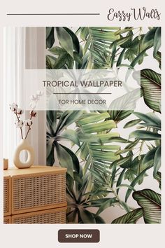 tropical wallpaper for home decor