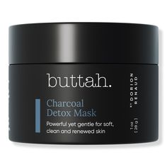 Charcoal Detox Mask -  Buttah Charcoal Detox Mask will indulge your skin to a highly active, yet gentle detoxing that purifies pores for a clear, healthy-looking complexion. Remove impurities and prevent clogging while leaving skin noticeably smoother.    Benefits     Remove impurities and prevent clogging while leaving skin noticeably smoother     Key Ingredients     Formulated with Argan Oil and Shea Butter to replenish the skin and deeply penetrate to reveal a healthy-looking glow Argan Oil & Charcoal Powder, Cleansing Mask, Charcoal Mask, Face Mask Black, Mask Black, Beauty Mask, Clear Complexion, Mascara Facial, Skin Care Treatments