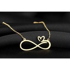 Elevate your style with the Sussex Home Heart Infinity Necklace, a symbol of eternal love crafted in sterling silver and elegantly gold-plated. This exquisite piece is perfect for women who appreciate sophistication and timeless beauty.

- Material: Sterling Silver, Gold Plated
- Color: Gold
- Gender: Female
- Age Group: Adult
- Ideal for: Bridesmaids, friends, loved ones, or a personal treat

Handmade with meticulous attention to detail, this necklace is not just jewelry but a keepsake meant to Gold Infinity Heart Necklace Gift, Infinity Heart Charm Necklace For Valentine's Day, Infinity Necklaces For Valentine's Day, Personalized Heart-shaped Minimalist Necklace, Yellow Gold Infinity Necklace For Valentine's Day, Cute Necklaces, Silver Necklace For Women, Infinity Heart, Infinity Necklace