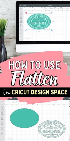 how to use flatten in cricut design space