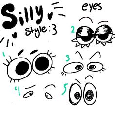 how to draw cartoon eyes for kids with easy step by step drawing instructions and pictures