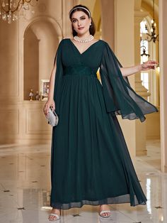 Moda Festa Plus Size, Summer Formal Dresses, Split Sleeve, Plus Size Formal Dresses, Evening Dresses Plus Size, Bridesmaid Dresses Plus Size, Maxi Dress Prom