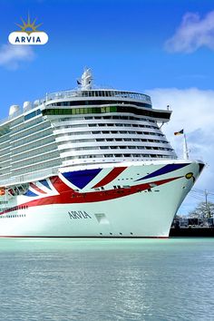 Cruise ship Arvia in the water Caribbean Holiday, The Mediterranean, Holiday Destinations, The Caribbean, The Sunshine, Cruise Ship