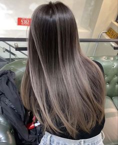 Balayage Hair Ash, Balayage Straight Hair, Brown Hair Inspo