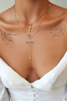 Tato Minimal, Tato Dada, Tato Jari, Tattoo Hals, Bone Tattoos, Spine Tattoos For Women, Chest Tattoos For Women, Shoulder Tattoos For Women, Classy Tattoos Minimal Tato, Collarbone Tattoos, Tato Minimal, Bone Tattoos, Chest Tattoos, Shoulder Tattoos, Shoulder Tattoos For Women, Collar Bone Tattoo