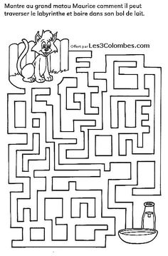 a maze for children to learn how to read the word's and draw it