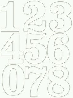 the numbers are cut out and ready to be used in crafts or quilting projects