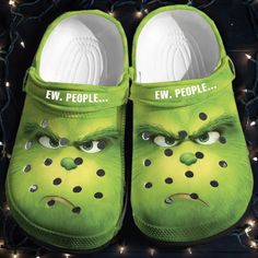 Ew People Grinch Christmas Crocs Classic Clogs Shoes Lightweight construction with breathable mesh fabric provides a comfortable and flawless fit. Crocband Clog, Crocs Clog, Ew People, Crocs Crocband, Clog Shoes, Crocs Classic Clogs, Grinch Christmas, The Grinch, Crocs Shoes