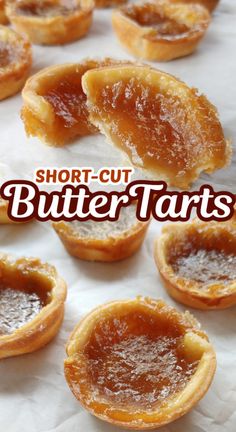 Canada’s famous butter tarts filled with that signature drippy, gooey, buttery syrup made easier with refrigerated pie pastry dough. Gluten Free Butter Tarts Recipe, Homemade Butter Tarts, Butter Tart Pie Recipe, Short Crust Pastry Ideas, Magic Melted Butter Pie Dough, Buttertarts Recipe Canada, Butter Tarts Recipe Easy, Canadian Butter Tarts Recipe, Mini Butter Tarts