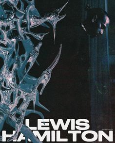 the poster for lewis hamilton's new film, in which he appears to be falling off his head