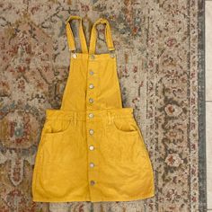 Brand New Pacsun Corduroy Yellow Overall Dress Overall Dress, Pacsun, Colorful Dresses, Overalls, Brand New, Womens Dresses, Yellow, Women Shopping, Dresses