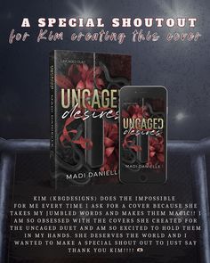 an advertisement for the upcoming film, uncaged by madi daniell