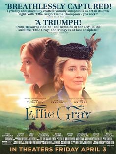 the movie poster for effiee gray