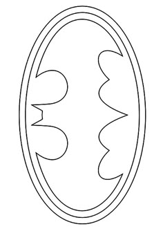 an oval frame with the word batman on it