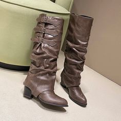 Fashion Element : Sewing

Shaft Material : PU

Lining Material : PU

Outsole Material : Rubber

Pattern Type : Solid

Insole Material : PU

Season : Winter

Heel Type : Square heel

Toe Shape : Pointed toe

Boot Type : Modern Boots

Boot Height : Knee-High

Upper Material : PU









window.adminAccountId=251675775; Cowboy Boots Fashion, Thick Heel Shoes, Winter Heels, Boot Straps, Pointed Toe Boots, Thick Heel, Womens Knee High Boots, Western Cowboy Boots, Thick Heels