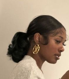 Pressed Natural Hair, Silk Press Natural Hair, Girls Natural Hairstyles, Flat Iron Hair Styles, Natural Hair Styles Easy, Hair Ponytail Styles, Hair Laid, Silk Press, Relaxed Hair