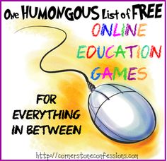 a computer mouse with the words online education games for science