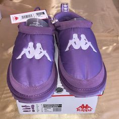 Brand New In Box Kappa Slides, Kappa Shoes, Hair Scarf Styles, Hair Scarf, Unisex Shoes, Scarf Hairstyles, Scarf Styles, Flip Flop Sandals, Color Purple